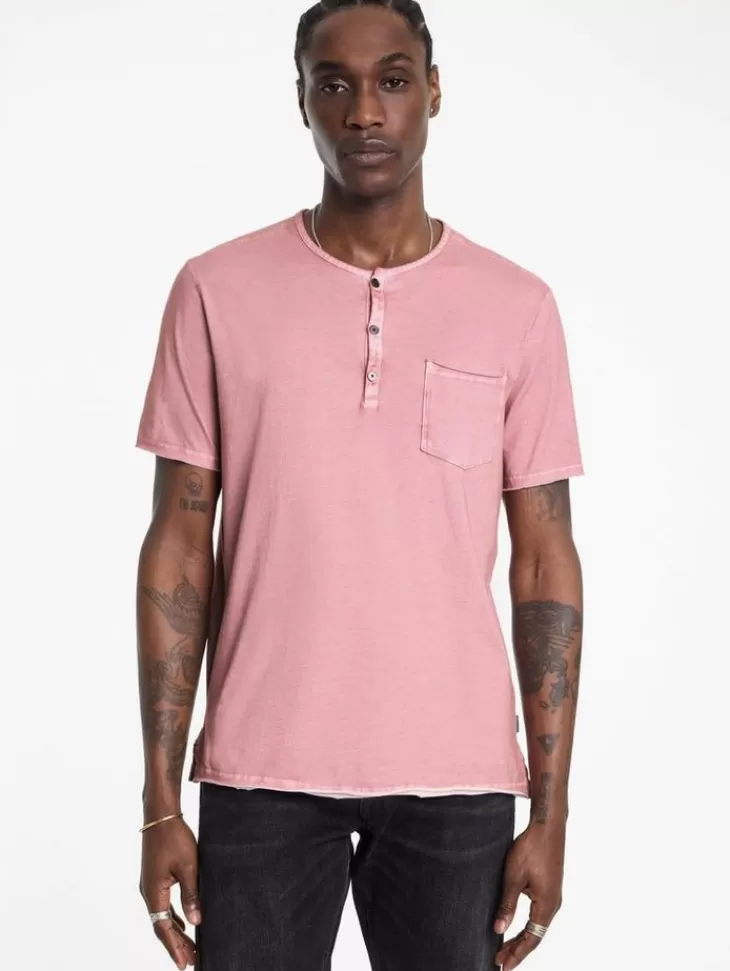 Tops>John Varvatos REX HENLEY ANTIQUEPINK