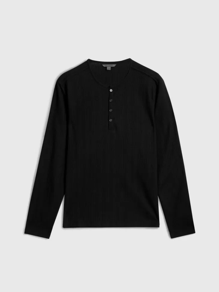 Tops>John Varvatos RICHARD HENLEY BLACK