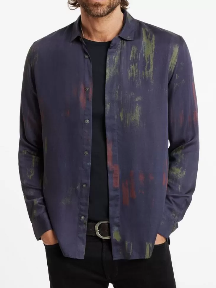 Tops>John Varvatos RODNEY SHIRT TWILIGHT