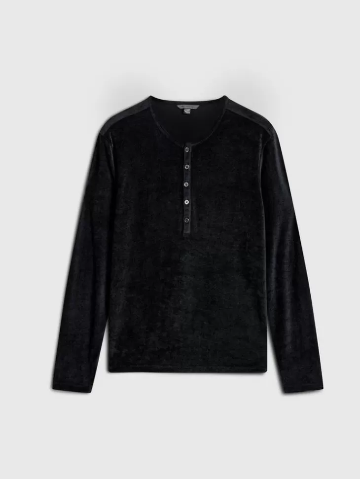 Henleys>John Varvatos ROSARIO HENLEY BLACK