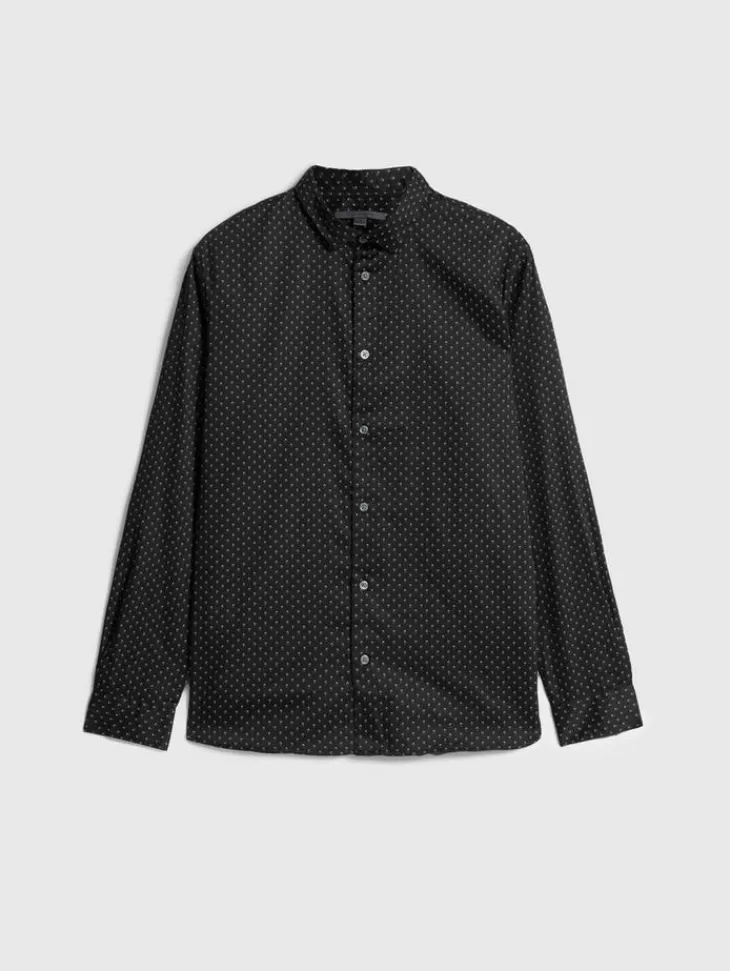 Tops>John Varvatos ROSS SHIRT BLACK