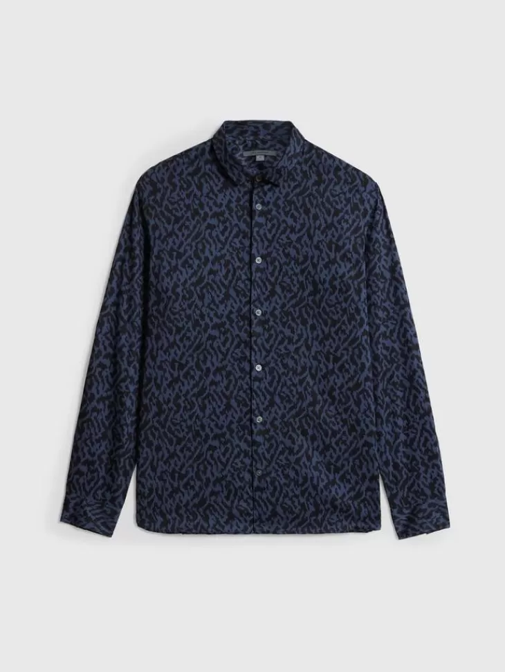 Tops>John Varvatos ROSS SHIRT NAVY