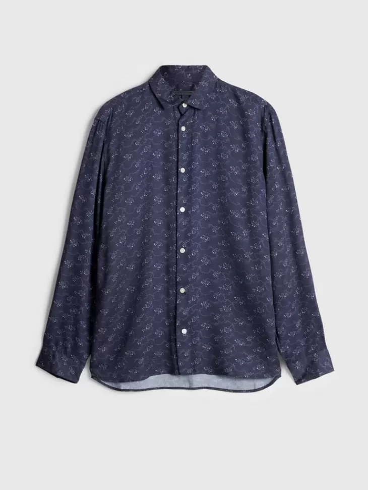 Tops>John Varvatos ROSS SHIRT TWILIGHT