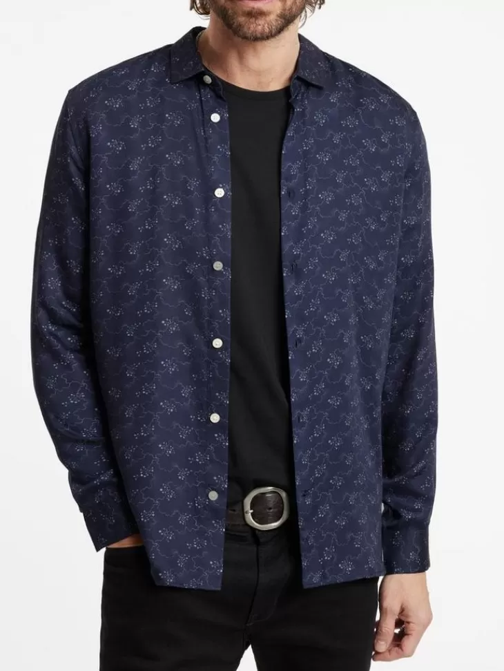 Tops>John Varvatos ROSS SHIRT TWILIGHT