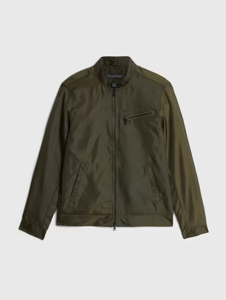 Tops>John Varvatos RYAN RACER JACKET OLIVE