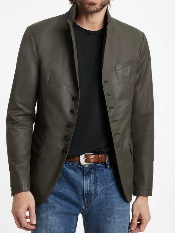 Leather & Outerwear | Tops>John Varvatos SETON JACKET DEEPOLIVE