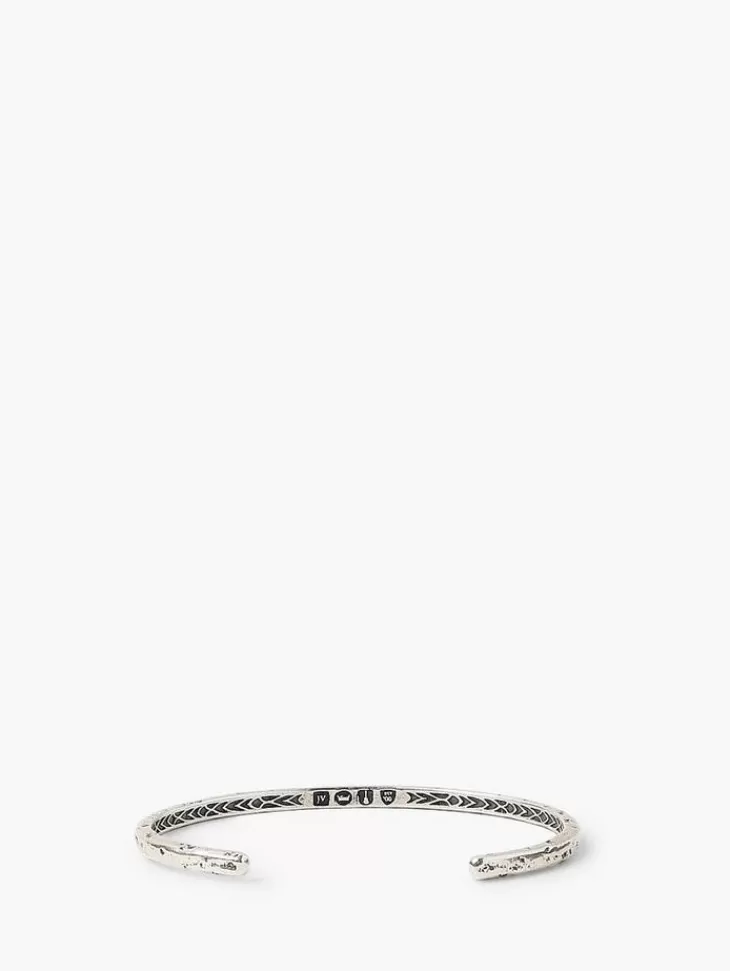 Jewelry>John Varvatos DISTRESSED CUFF SILVER