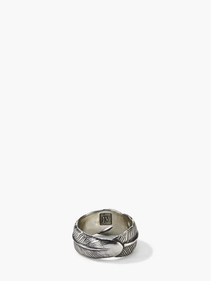 Jewelry>John Varvatos FEATHER RING SILVER