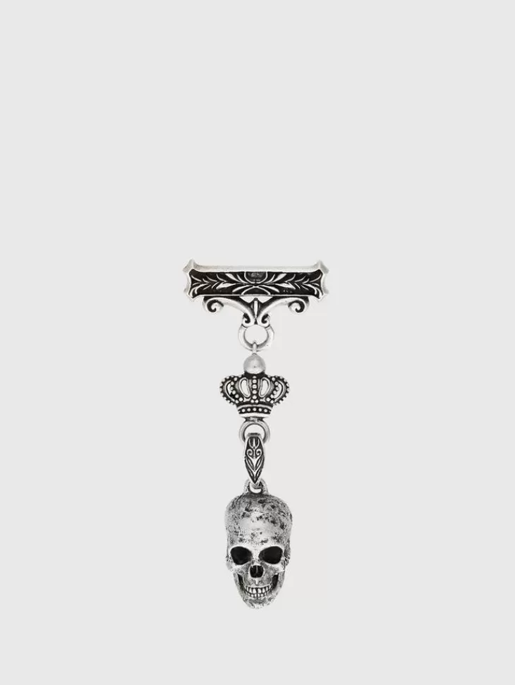 Jewelry>John Varvatos SKULL PIN NOCOLOR