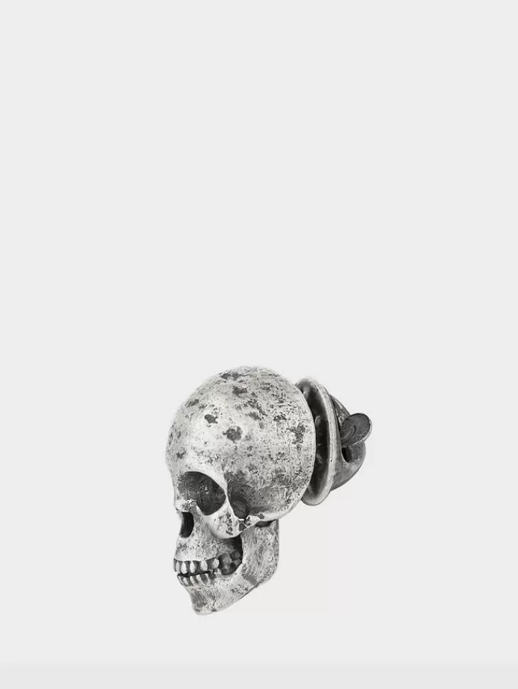 Jewelry>John Varvatos SKULL PIN NOCOLOR