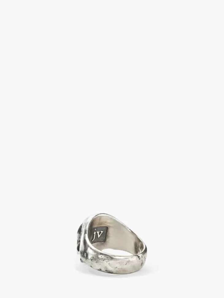 Jewelry>John Varvatos SKULL RING SILVER