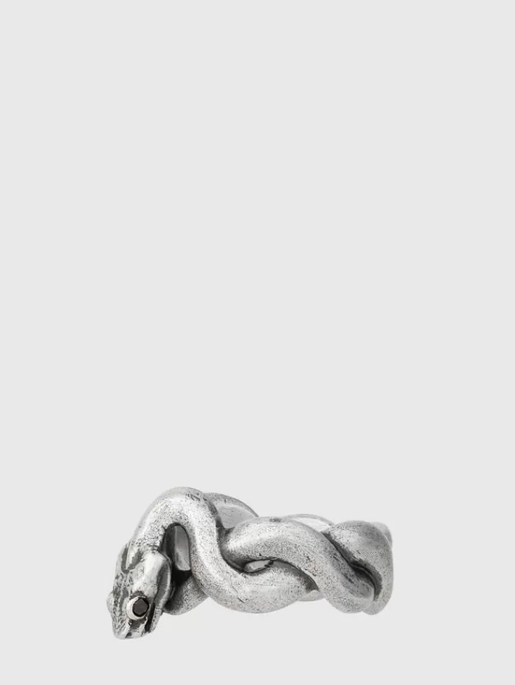 Jewelry>John Varvatos SNAKE BAND RING NOCOLOR