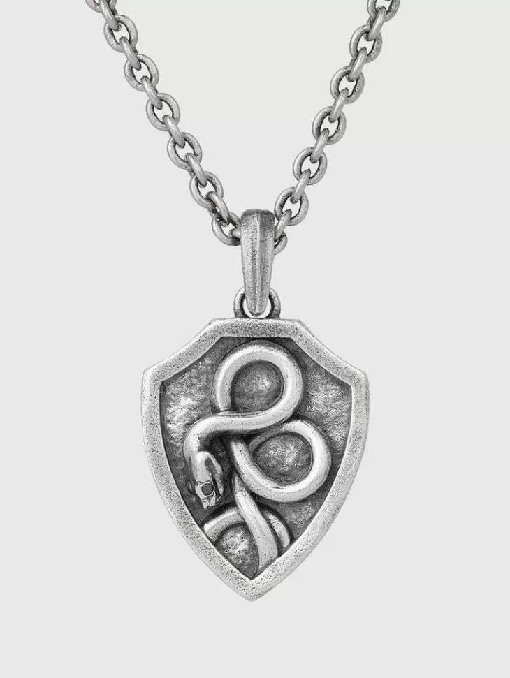 Jewelry>John Varvatos SNAKE SHIELD NECKLACE NOCOLOR