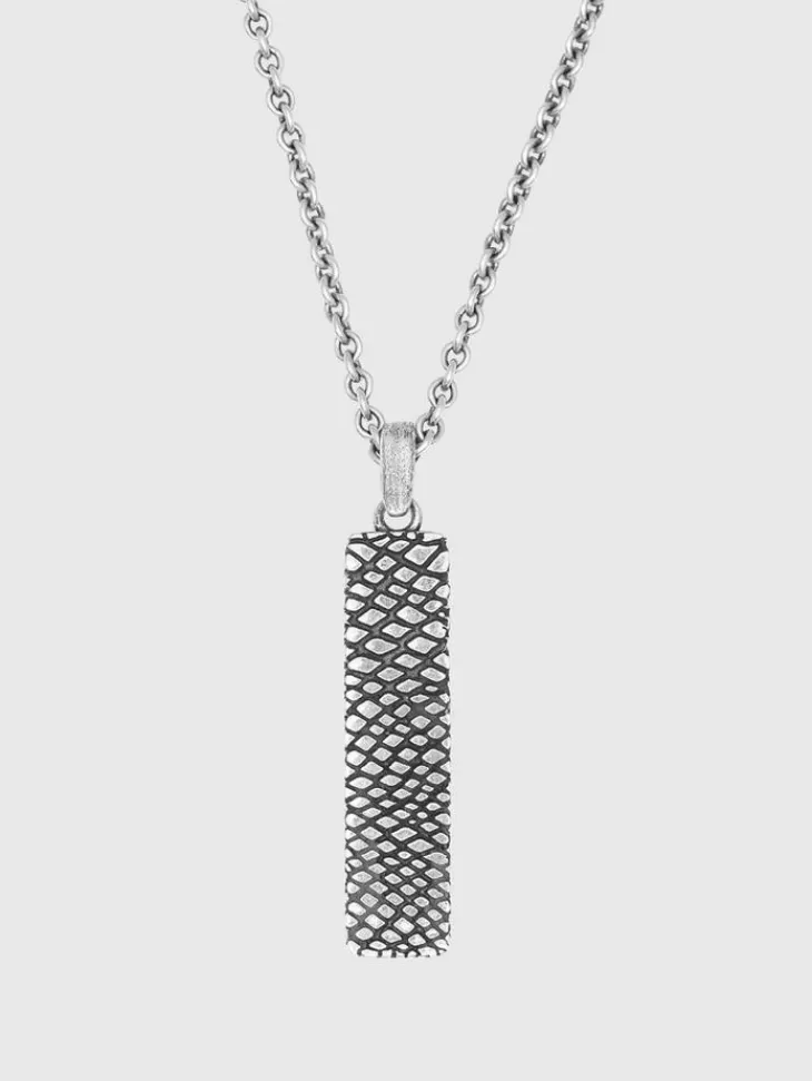 Jewelry>John Varvatos SNAKESKIN PENDANT NECKLACE NOCOLOR