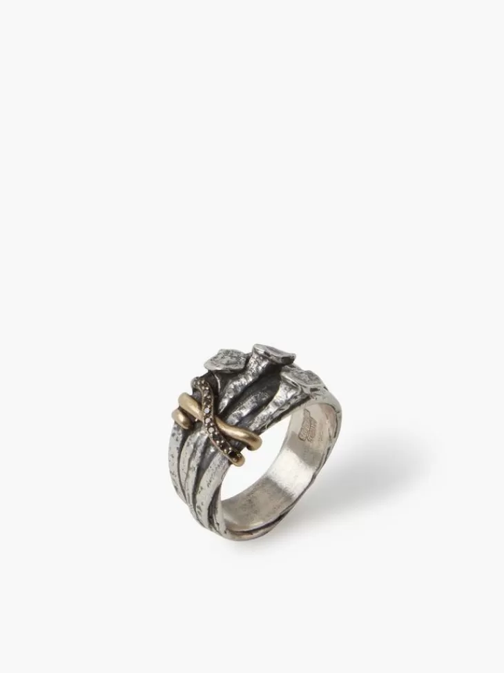 Jewelry>John Varvatos STERLING SILVER NAILS RING NOCOLOR