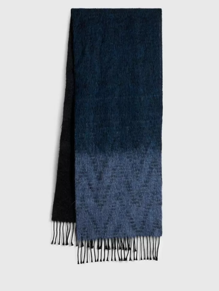 Scarves & Ties>John Varvatos TAPE YARN SCARF INK