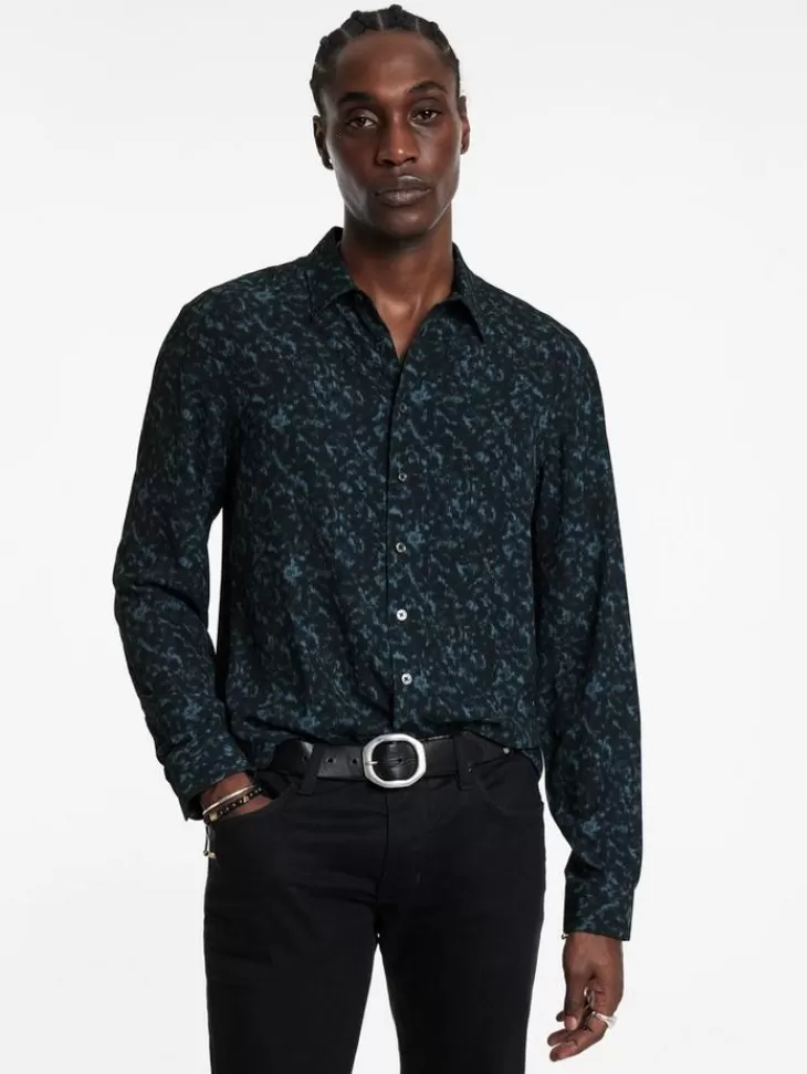 Shirts>John Varvatos TARA SHIRT BLUEGRPHTE