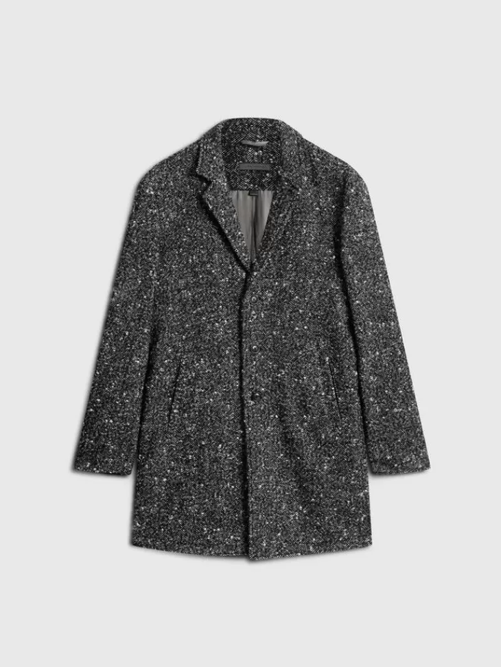 Coats And Jackets>John Varvatos TEMPLETON TOP COAT CHARCOALGREY