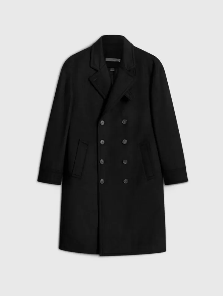 Coats And Jackets>John Varvatos TERRY COAT BLACK