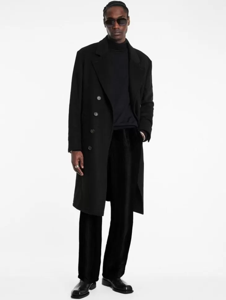 Coats And Jackets>John Varvatos TERRY COAT BLACK