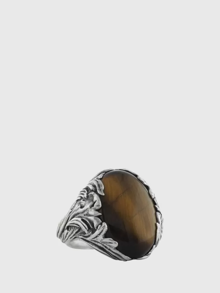 Jewelry>John Varvatos TIGERS EYE RING NOCOLOR