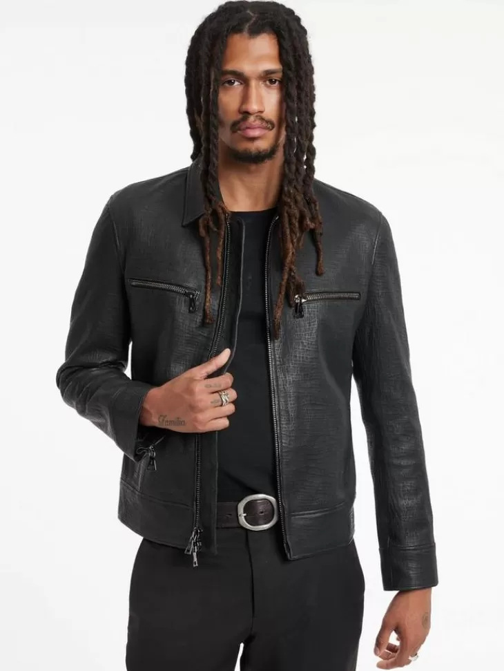 Leather & Outerwear | Tops>John Varvatos TILDEN JACKET CARBONGREY