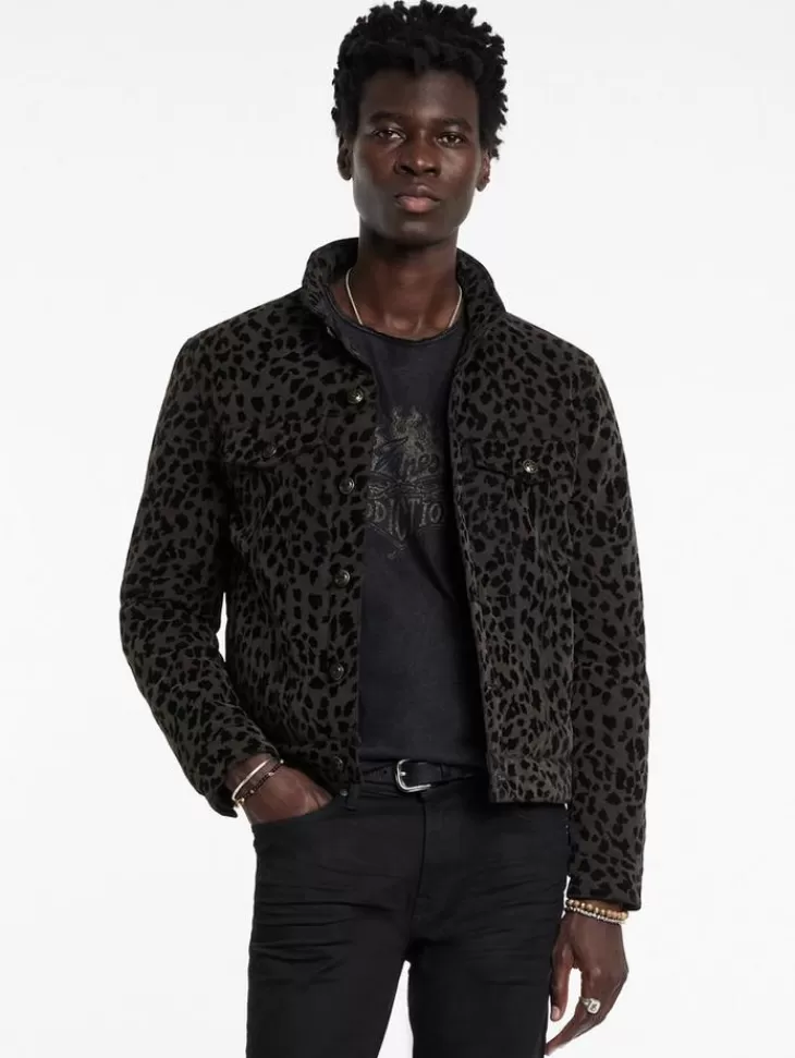 Coats And Jackets>John Varvatos TOBI TRUCKER BLACK