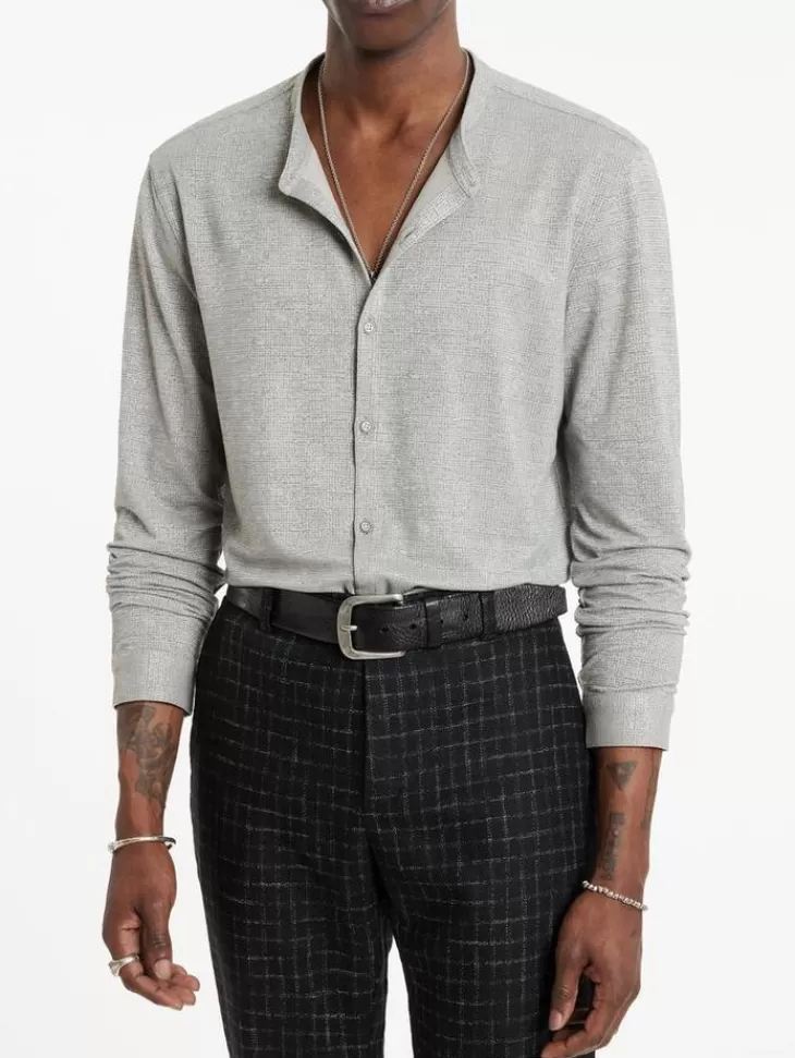 Tops>John Varvatos VALPARAISO SHIRT CHARCOAL/TURTLEDOVE