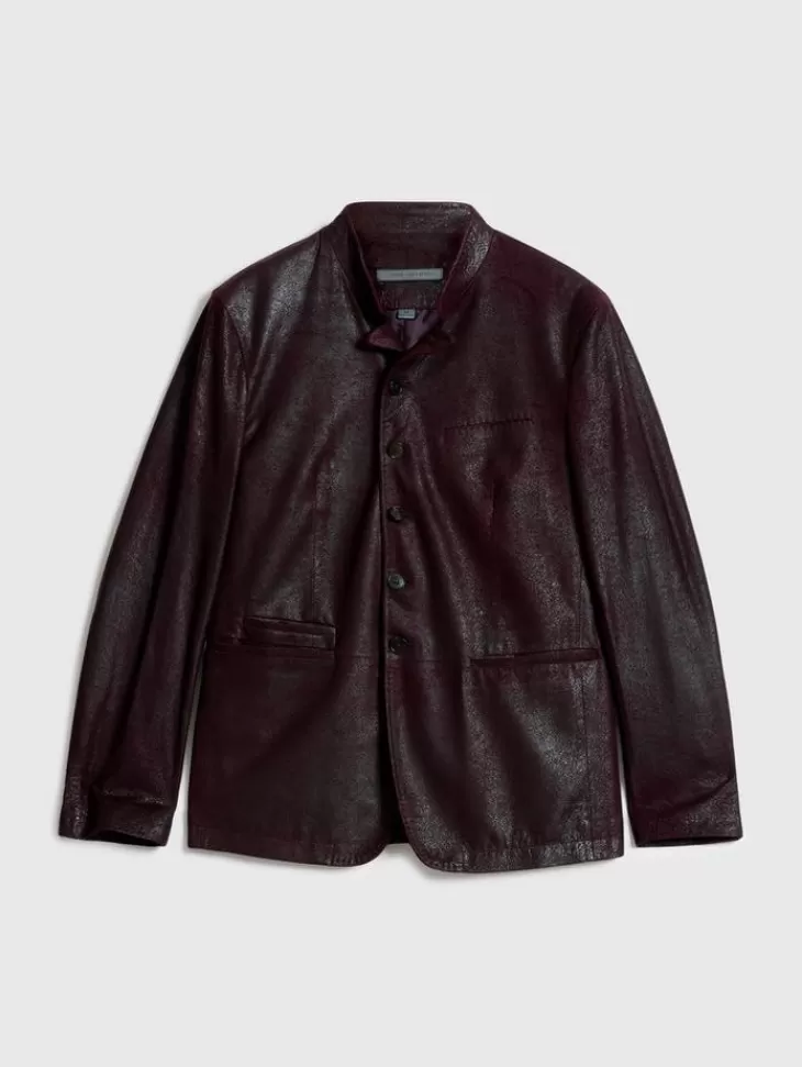 Coats And Jackets | Leather Jackets>John Varvatos VARICK JACKET DARKPLUM