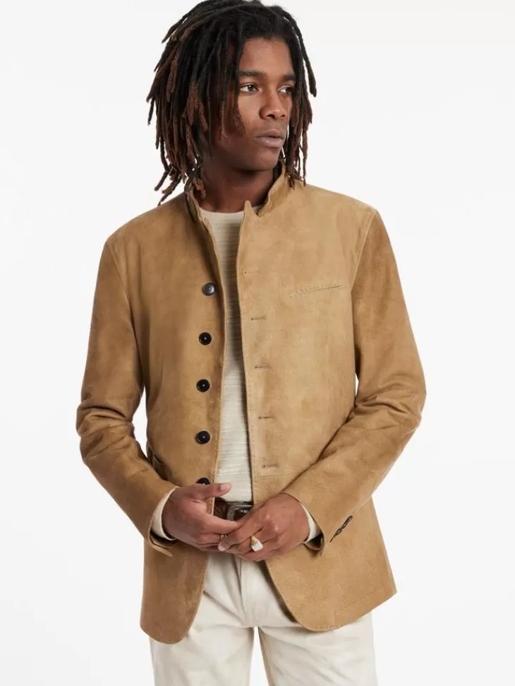 Leather & Outerwear | Tops>John Varvatos VARICK JACKET CAMEL