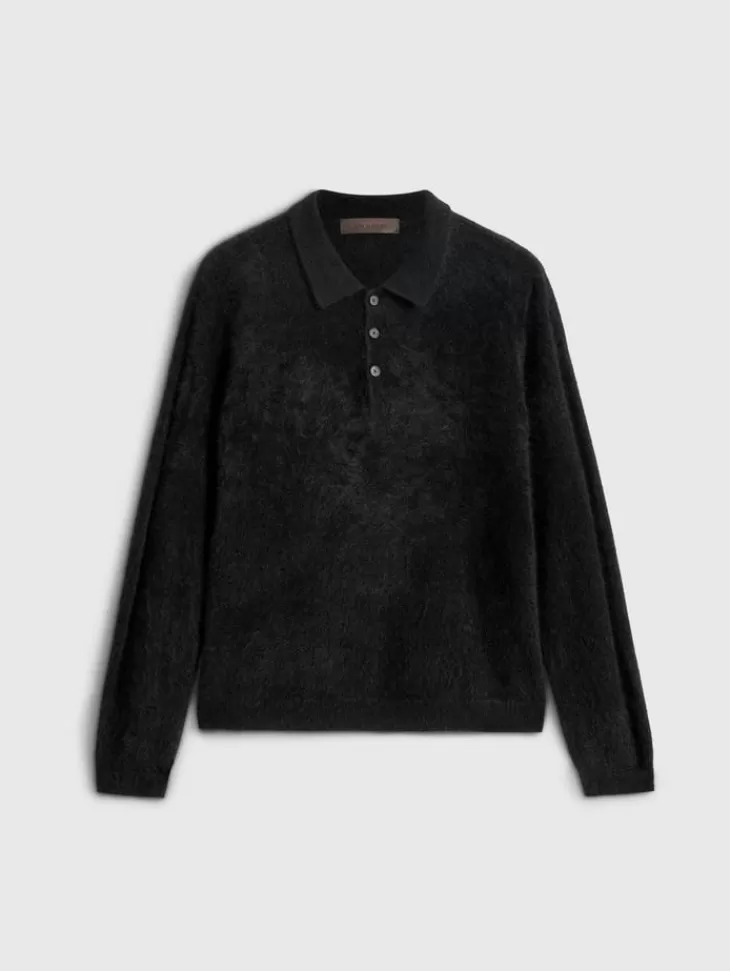 Polos | Sweaters>John Varvatos VERONA POLO BLACK