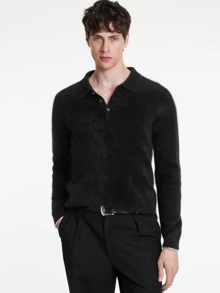 Polos | Sweaters>John Varvatos VERONA POLO BLACK