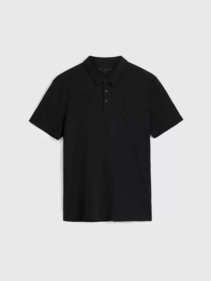 Polos>John Varvatos VICTOR POLO BLACK