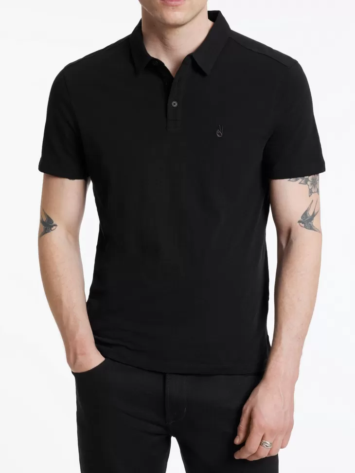 Polos>John Varvatos VICTOR POLO BLACK