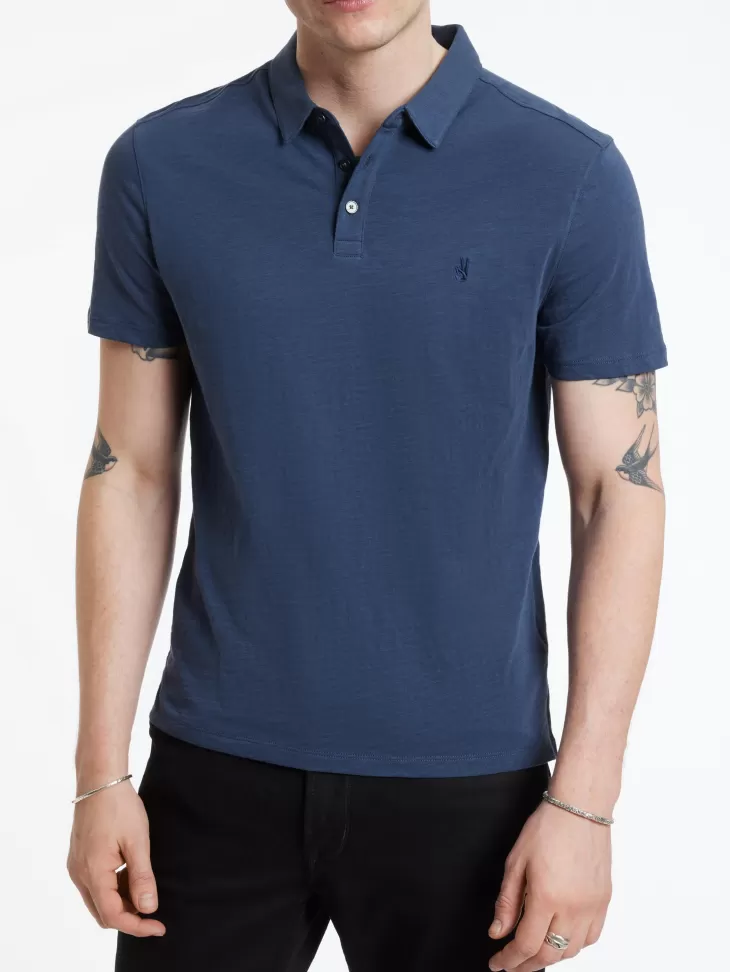 Polos>John Varvatos VICTOR POLO BLUEGRPHTE