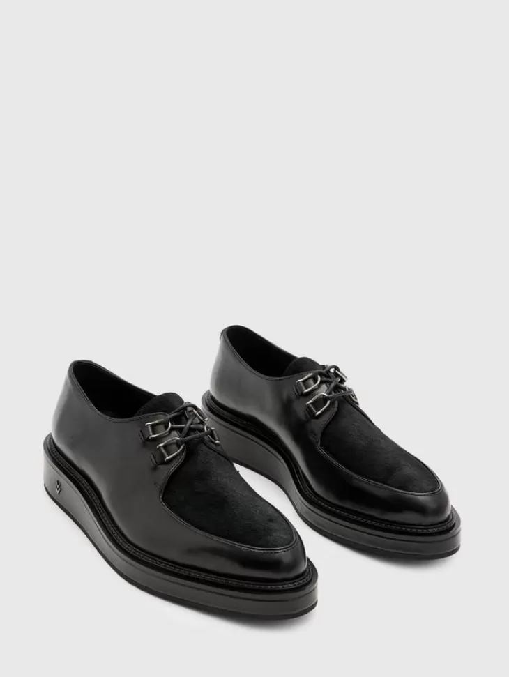 Dress Shoes & Loafers | Leather Shoes>John Varvatos VON CREEPER DERBY BLACK