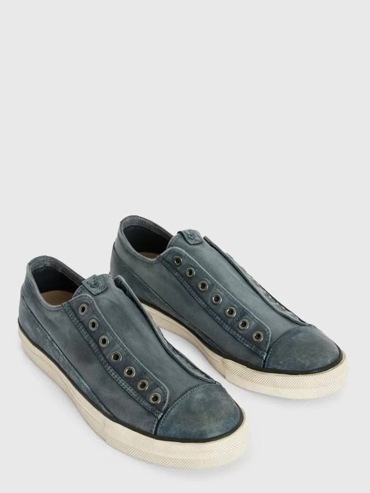 Sneakers>John Varvatos VULC LACELESS LOW TOP - CANVAS NAVY