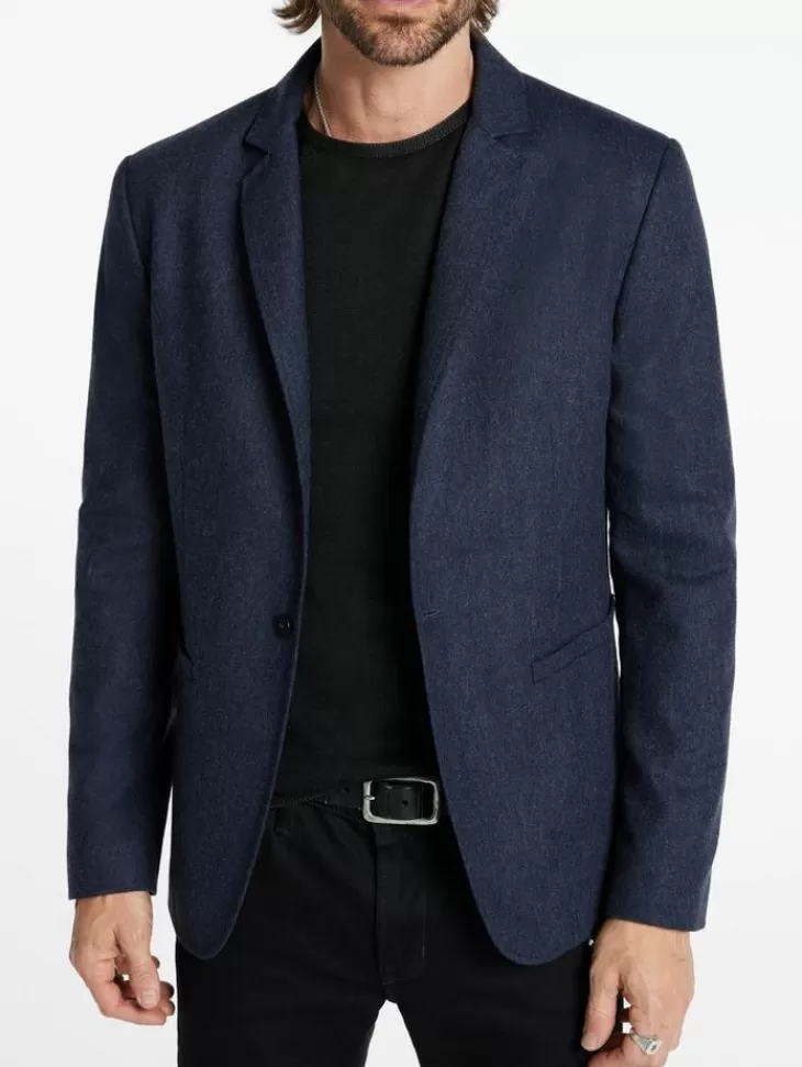 Leather & Outerwear | Tops>John Varvatos WILLETT JACKET NAVY