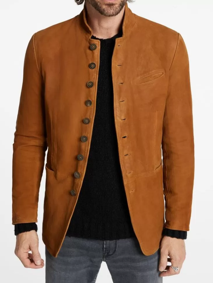 Leather & Outerwear | Tops>John Varvatos WOODWARD JACKET LTOCHRE