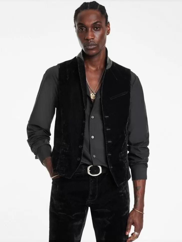 Suit Jackets>John Varvatos WOODWARD VEST BLACK