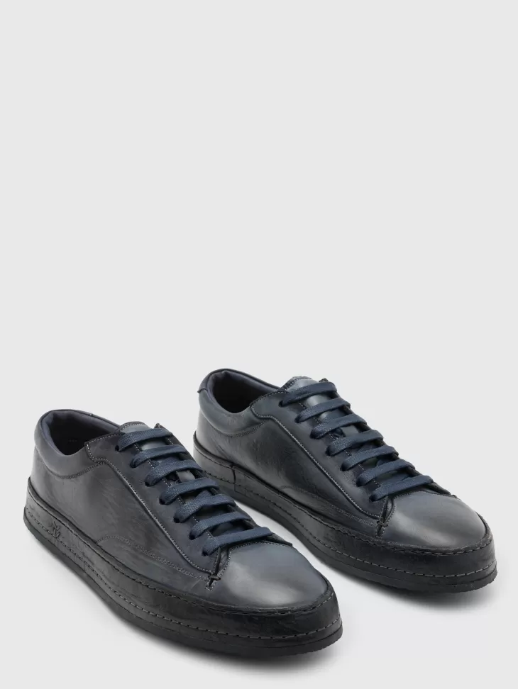 Shoes & Accessories>John Varvatos WOOSTER LOW TOP BLUESTONE