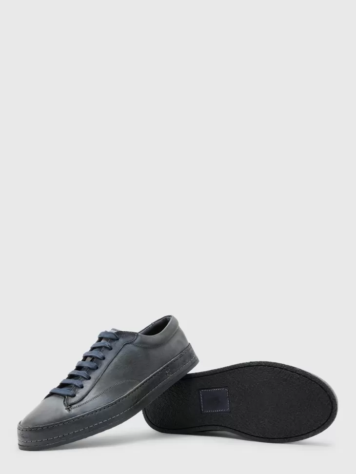 Shoes & Accessories>John Varvatos WOOSTER LOW TOP BLUESTONE