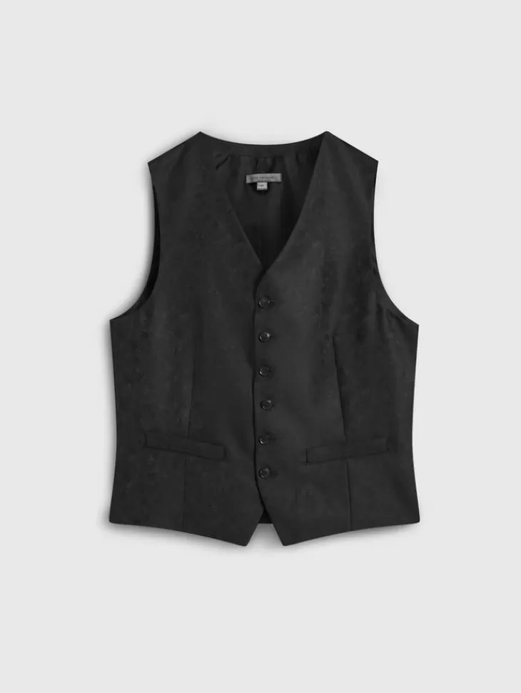 Leather & Outerwear | Tops>John Varvatos WOOSTER VEST BLACK